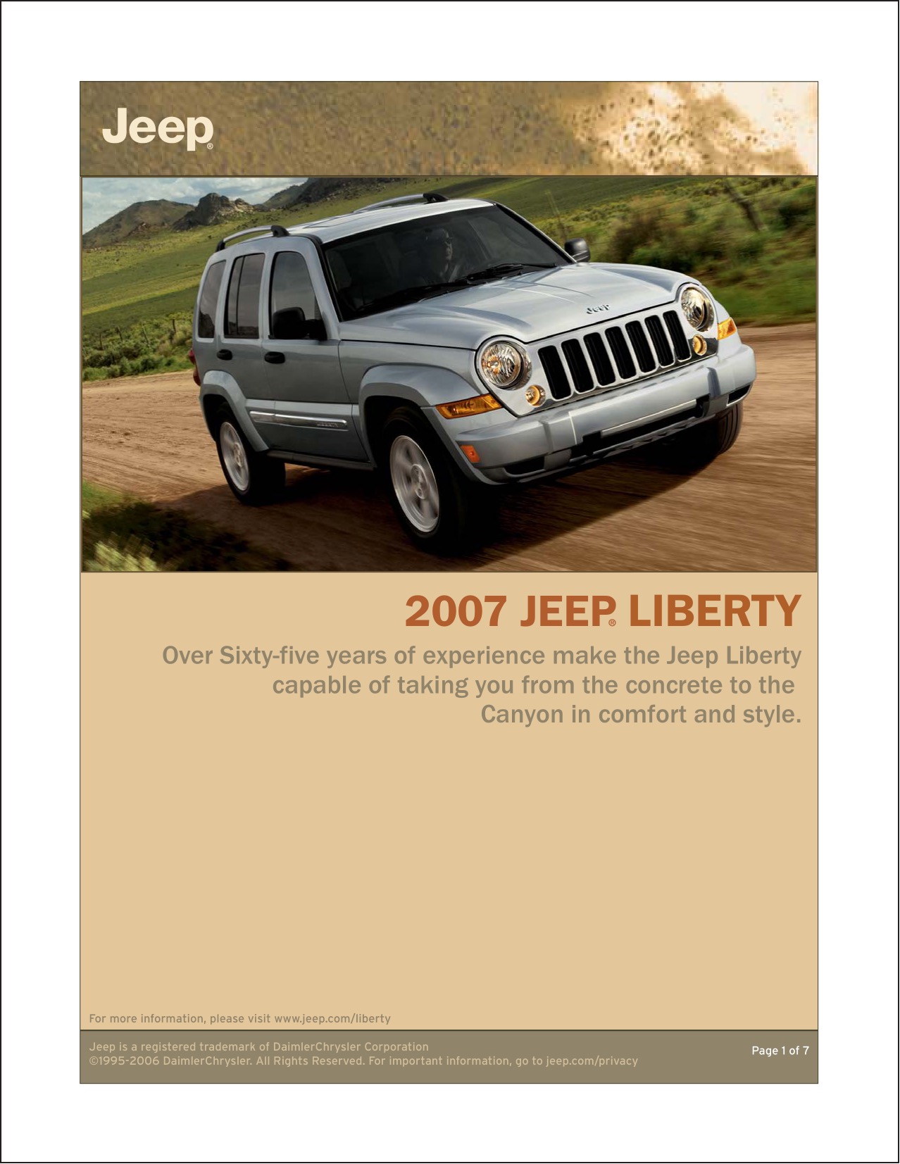 2007 Jeep Liberty Brochure Page 7